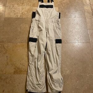 DC Men's Beige and Black Ski Overalls